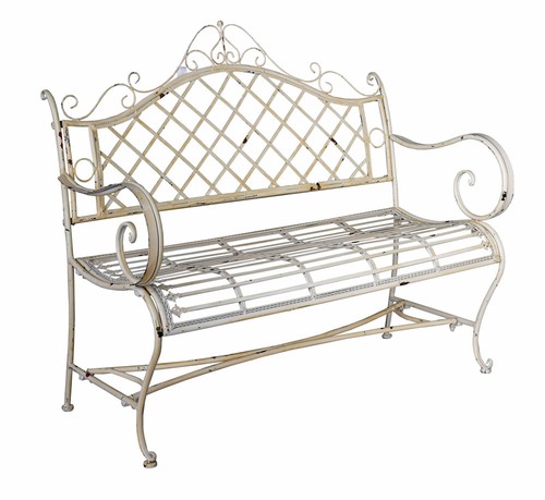 Vintage garden bench shabby