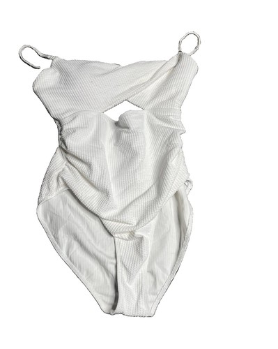 Women white ribbed one - women's,