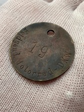 Rare WW2 German Wehrmacht MP Feldgendarmerie Police DKW Motorbike Key Ring Tag