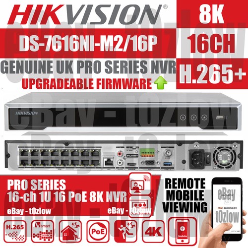 Hikvision nvr 7616ni - nvr, ds-7616ni-m2/16p