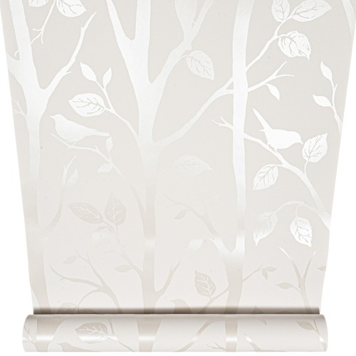 Off white trees birds - off,