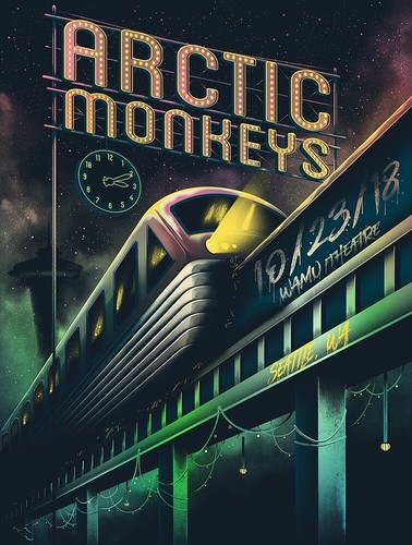 Arctic monkeys print poster - arctic, a4