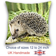 Hedgehog Cushion, Hedgehog Pillow, Animal Art Cushion,