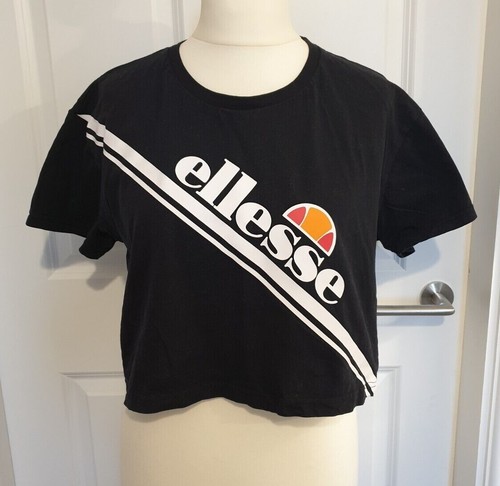 Ellesse black cropped - black,