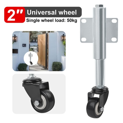 Spring loaded gate - loaded, caster