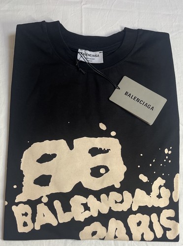 Balenciaga men shirt black - men's, t-shirt