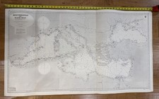 Vintage Nautical Map Black Sea