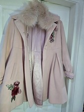 Monsoon Girls Light Pink Coat