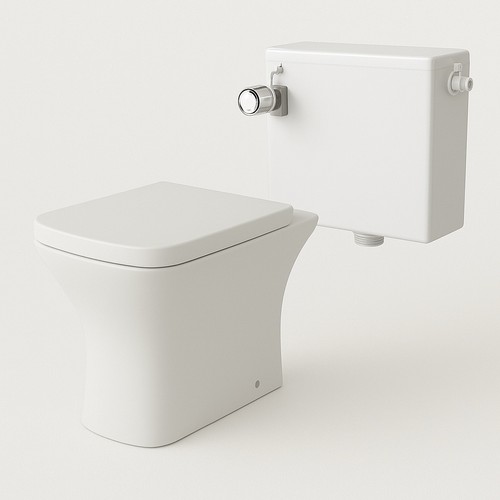 Ceramic back wall toilet - back, to