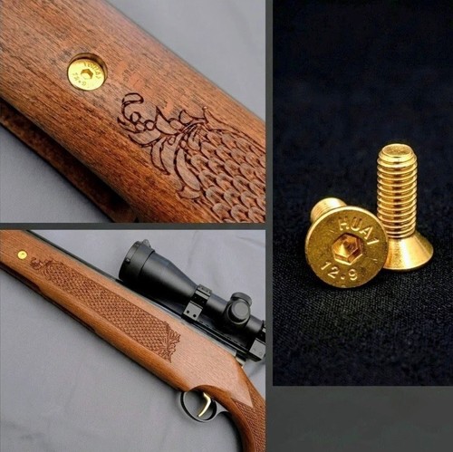 Plated gold stock - gold, bolts