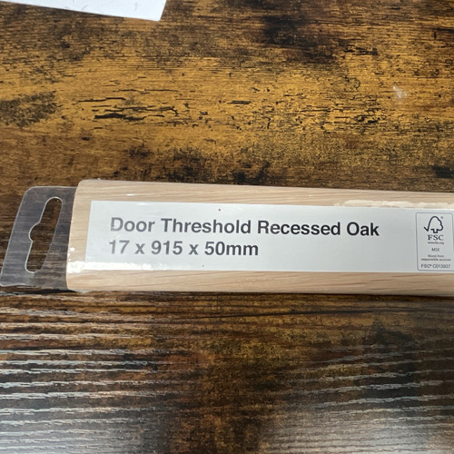 Recessed oak door threshold - oak,