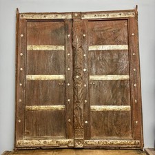 Pair vintage wooden window - of,