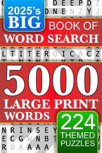 Big book large print word - of,