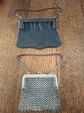 2 antique chain mail purses.