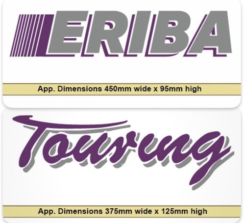 Retro eriba caravan decals - caravan,