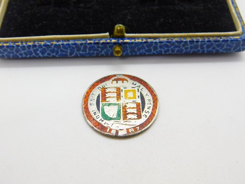 Sterling silver enamel queen - silver, &