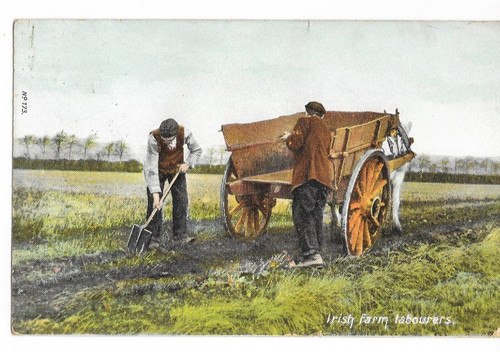 Postcard irish laboureres - -,