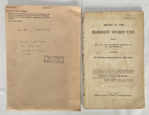 1860 beardsley divorce case - beardsley,