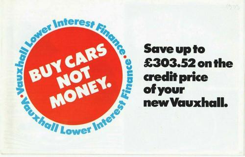 Vauxhall range 1975 foldout - range, uk