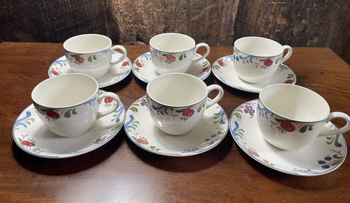 Set six poole pottery - of,