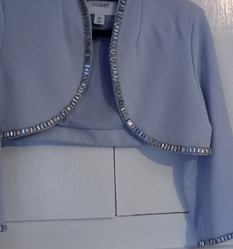 Coast blue cropped bolero - coast,