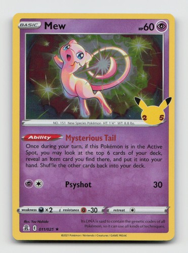 Mew 011 025 holo rare - holo,