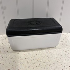 Tupperware Bread Mart Junior Innovative Bread Bin With Divider Black White
