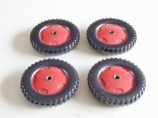 4 x Meccano Plastic Road Wheel