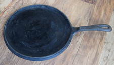 Wagner 1891 Original Cast Iron cookware Round Griddle Skillet 10 1/4"