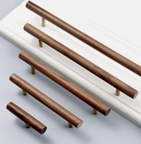 Walnut wood cabinet handles - wood,