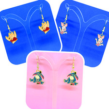 Super Cute Disney Inspired Drop Style Earrings Pooh Bear, Piglet & Eeyore