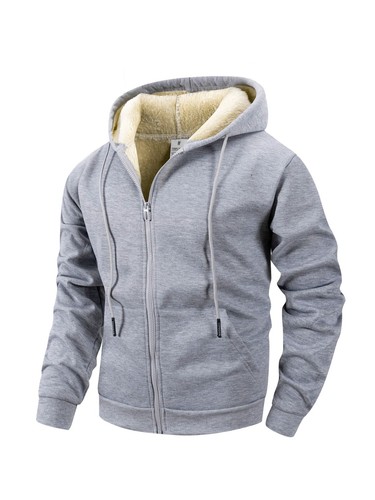 Mens hooded fleece jacket warm - mens,