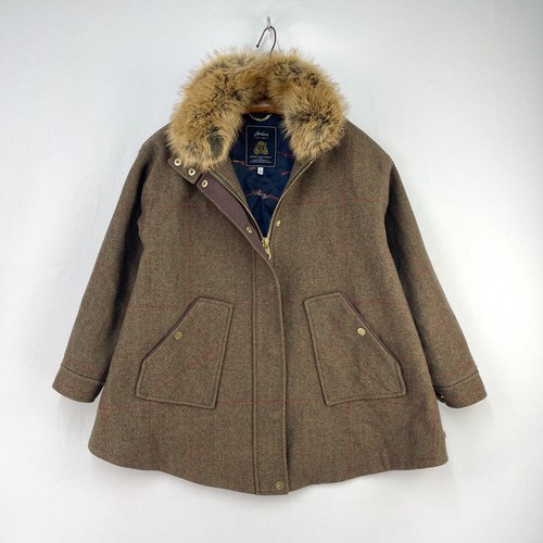 Joules tweed swing coat - coat, womens