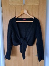 Monsoon Black Fluffy Bolero