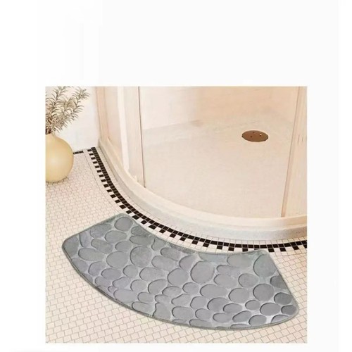 Bathroom absorbent mat - mat, curved