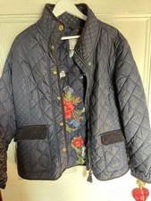 Joules Navy quilted Coat