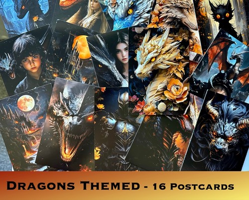 Mystical dragons themed - -,