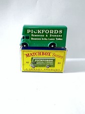 Matchbox Lesney 46 B Pickford's Removal Van Green & Boxed 1960 (11) 