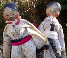 2 ANTIQUE DRESSED GRODNERTAL