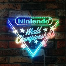 Nintendo Multicoloured Neon Sign – Custom LED Light for Game Rooms & Wall Decor