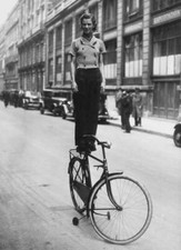 Bicycle balanced stop on - balanced,