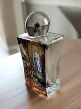 Beautiful painted Our Lady of Lourdes Holy Water  Bottle Or Perfume