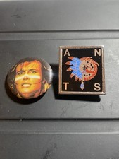Vintage Adam Ant Pin Badges x 2