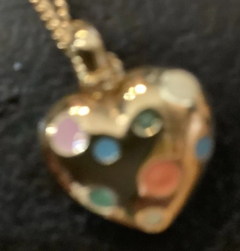 Joan rivers gold tone heart - rivers,