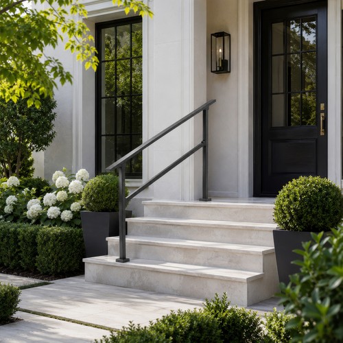Steel handrail kit steps - 3/4,