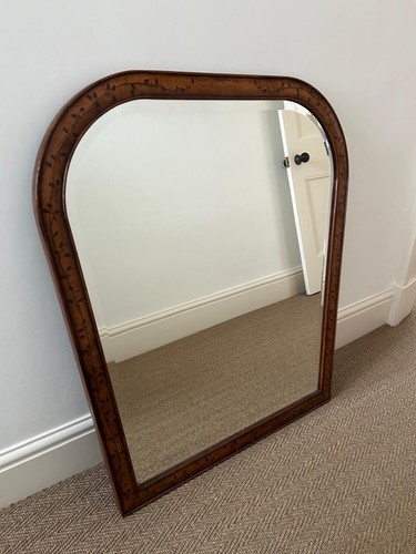 Antique french painted mirror - painted,