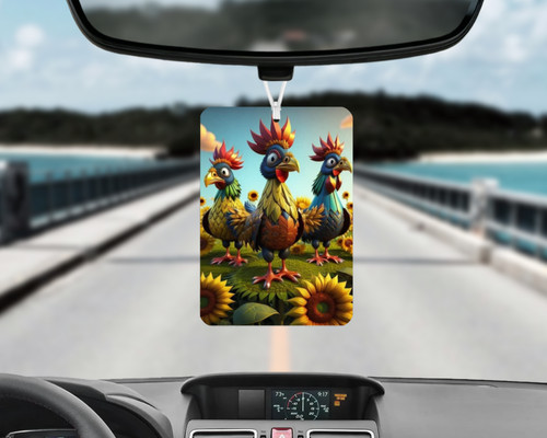 Chickens car air - chickens,