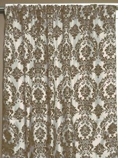 Flocking Damask Curtain Window