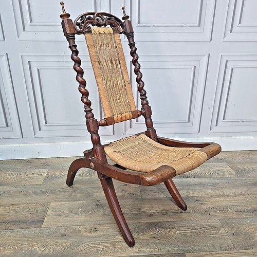 Antique vintage folding chair - antique,