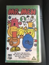 VHS Tape Mr Men Volume 1. Roger Hargreaves 1988.